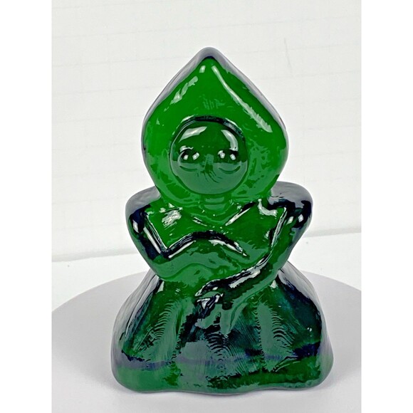 Blenko Glass Cryptid Critter 2523C - Flatwoods Monster - Clover - Picture 3 of 10